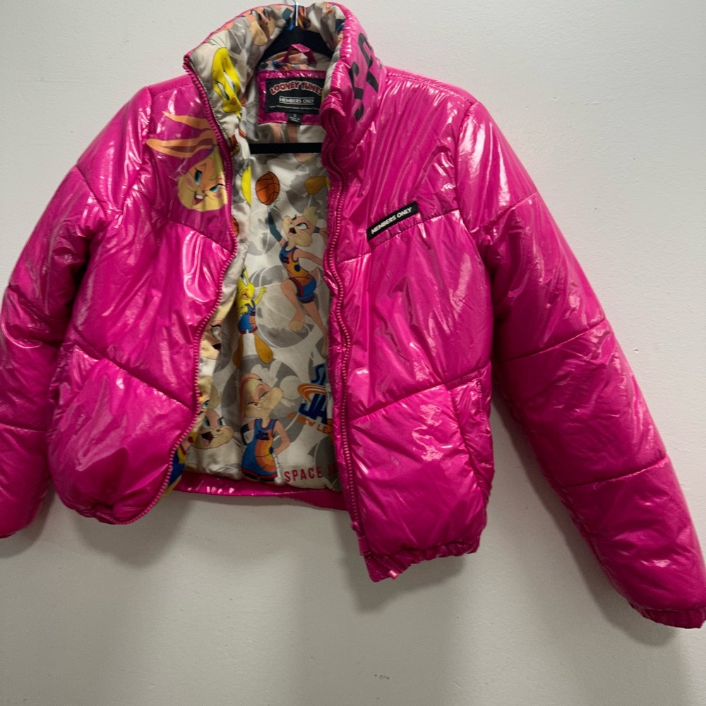 Hot Pink Girl Looney Tunes Member Only Jacket